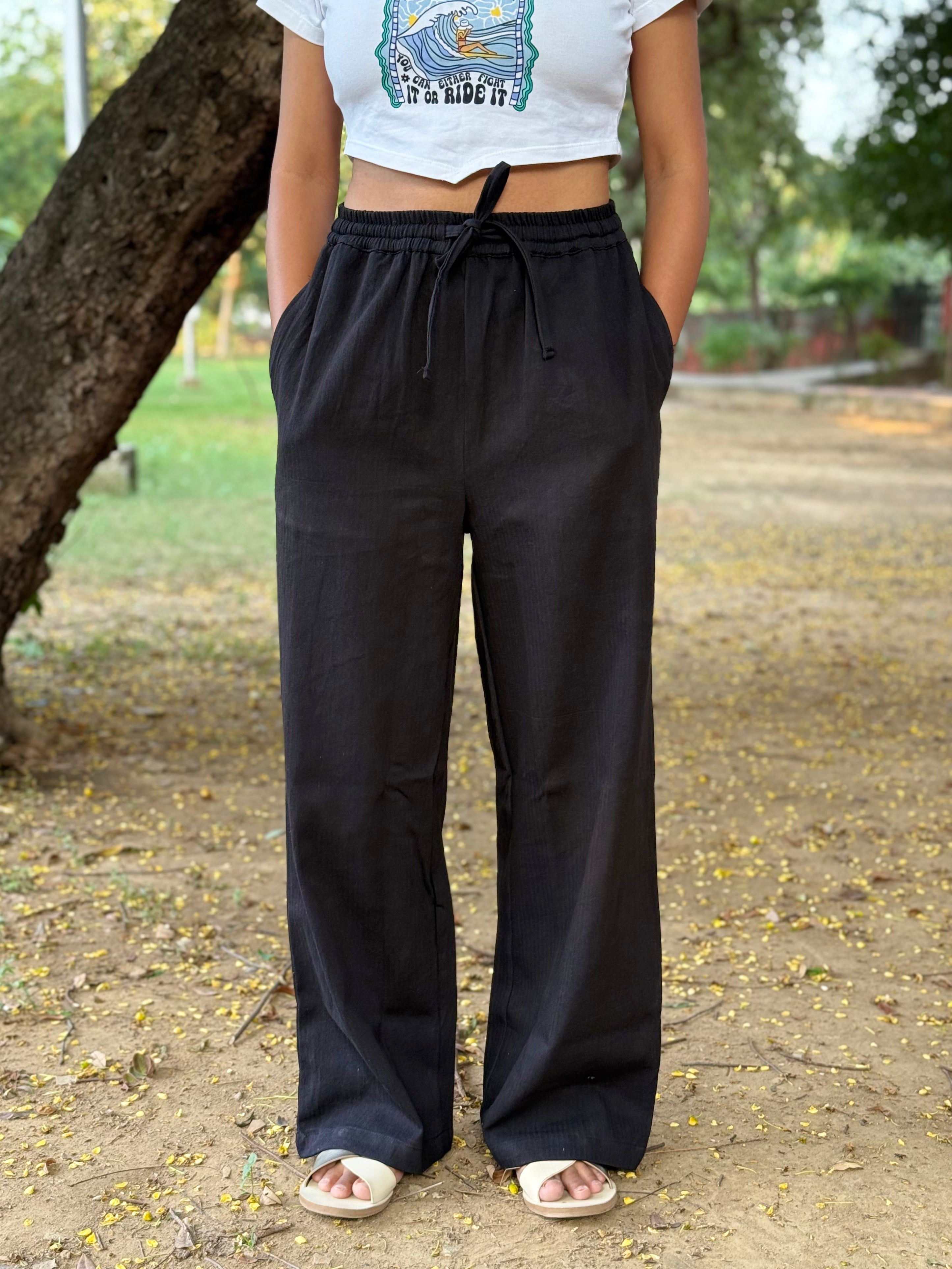 Straight fit pants