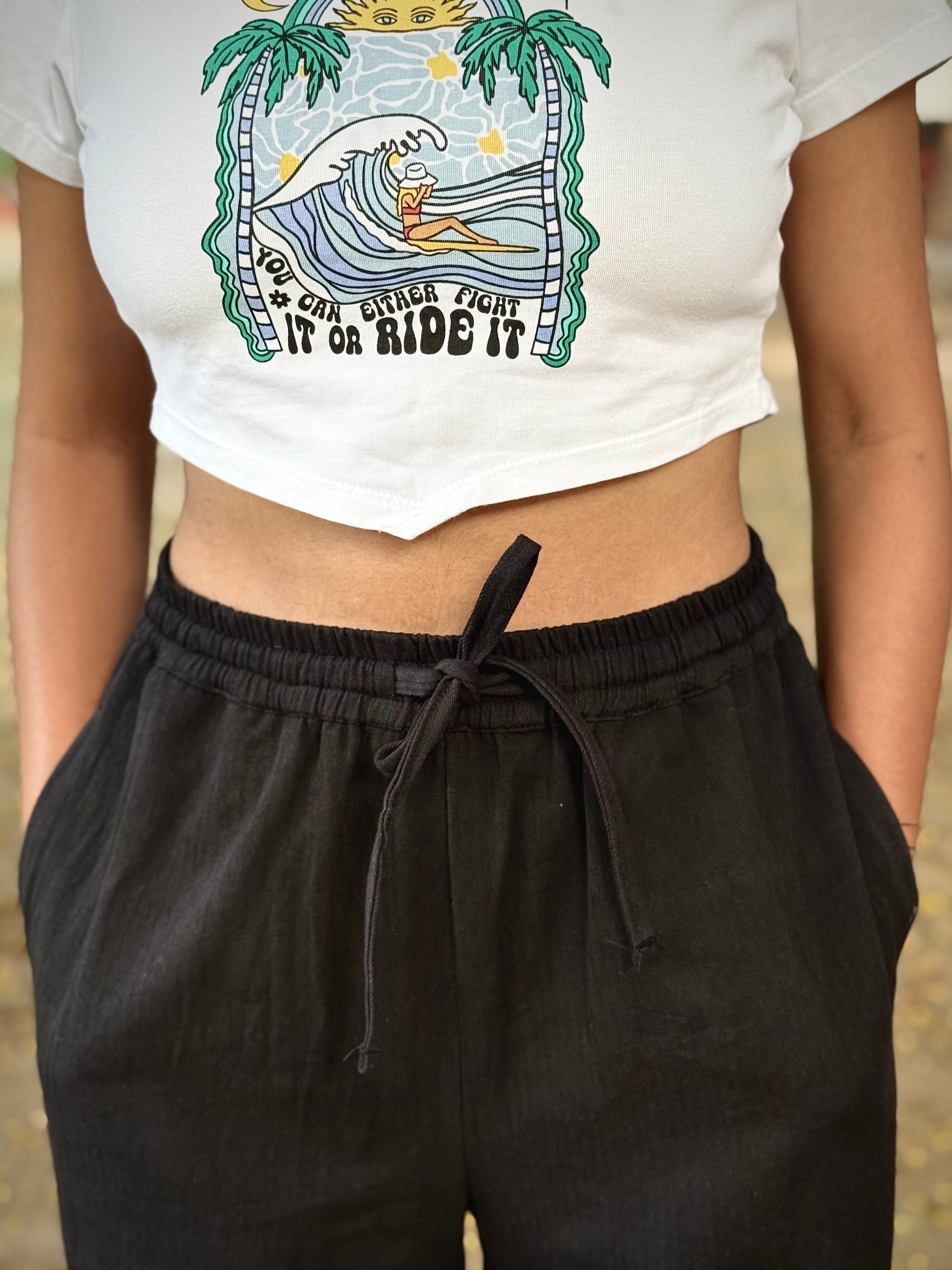 Straight fit pants