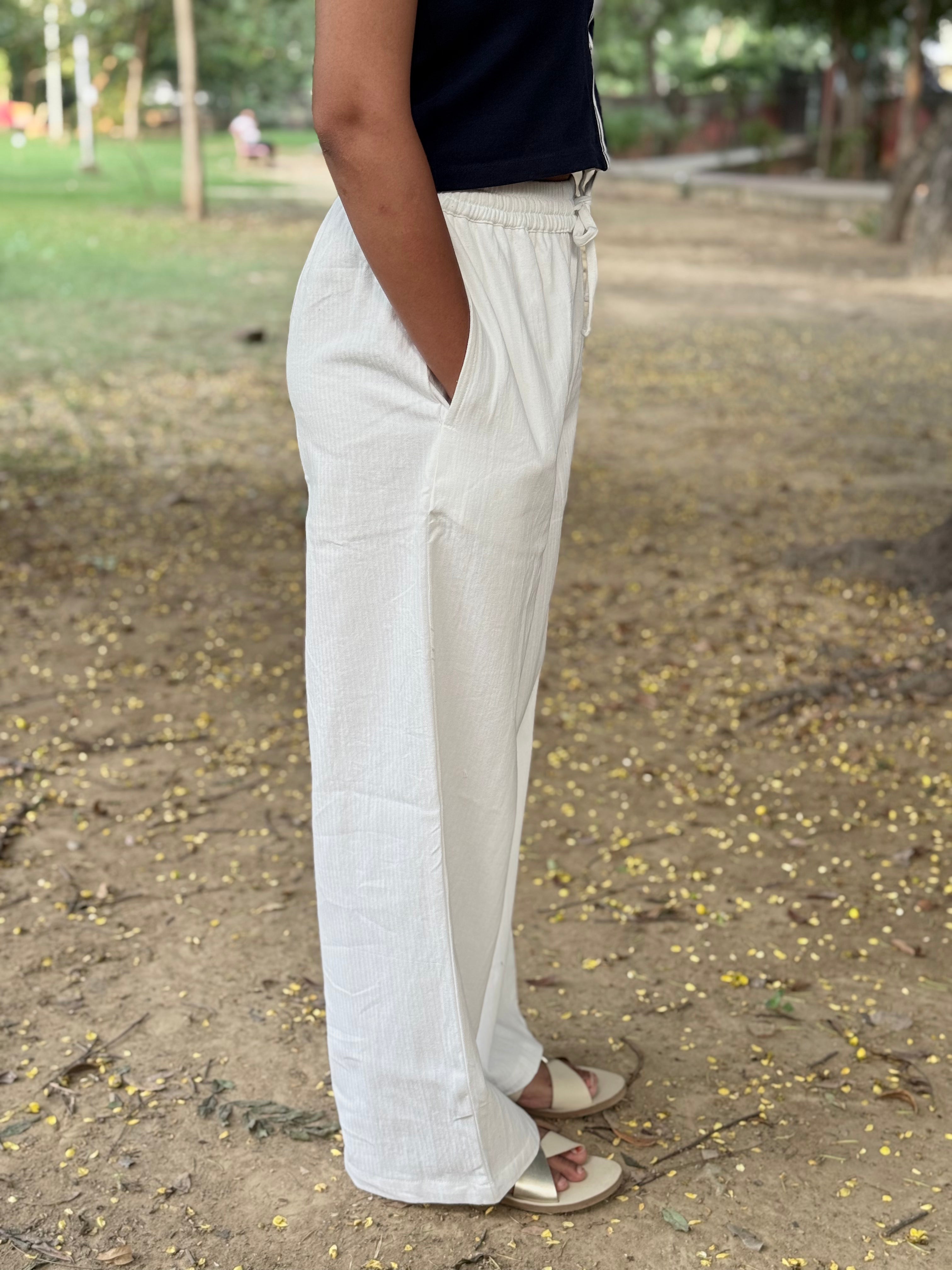 Straight fit pants