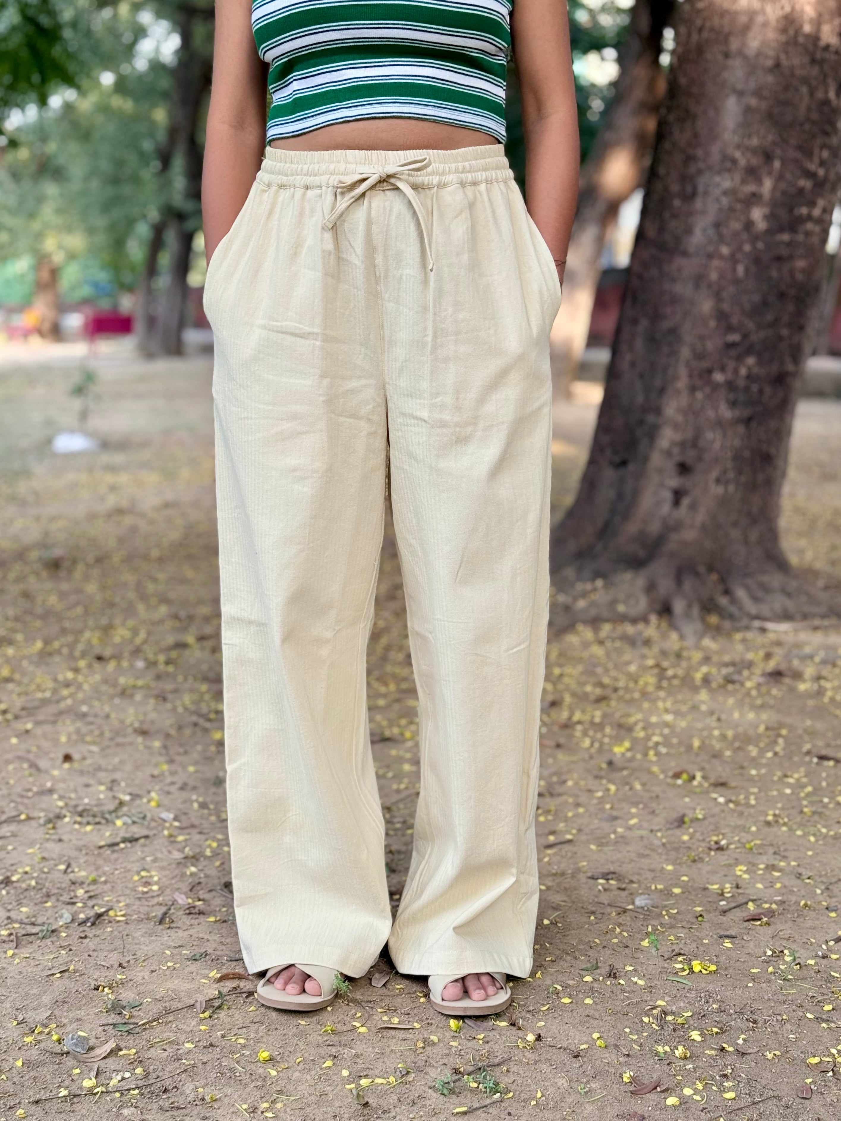 Straight fit pants