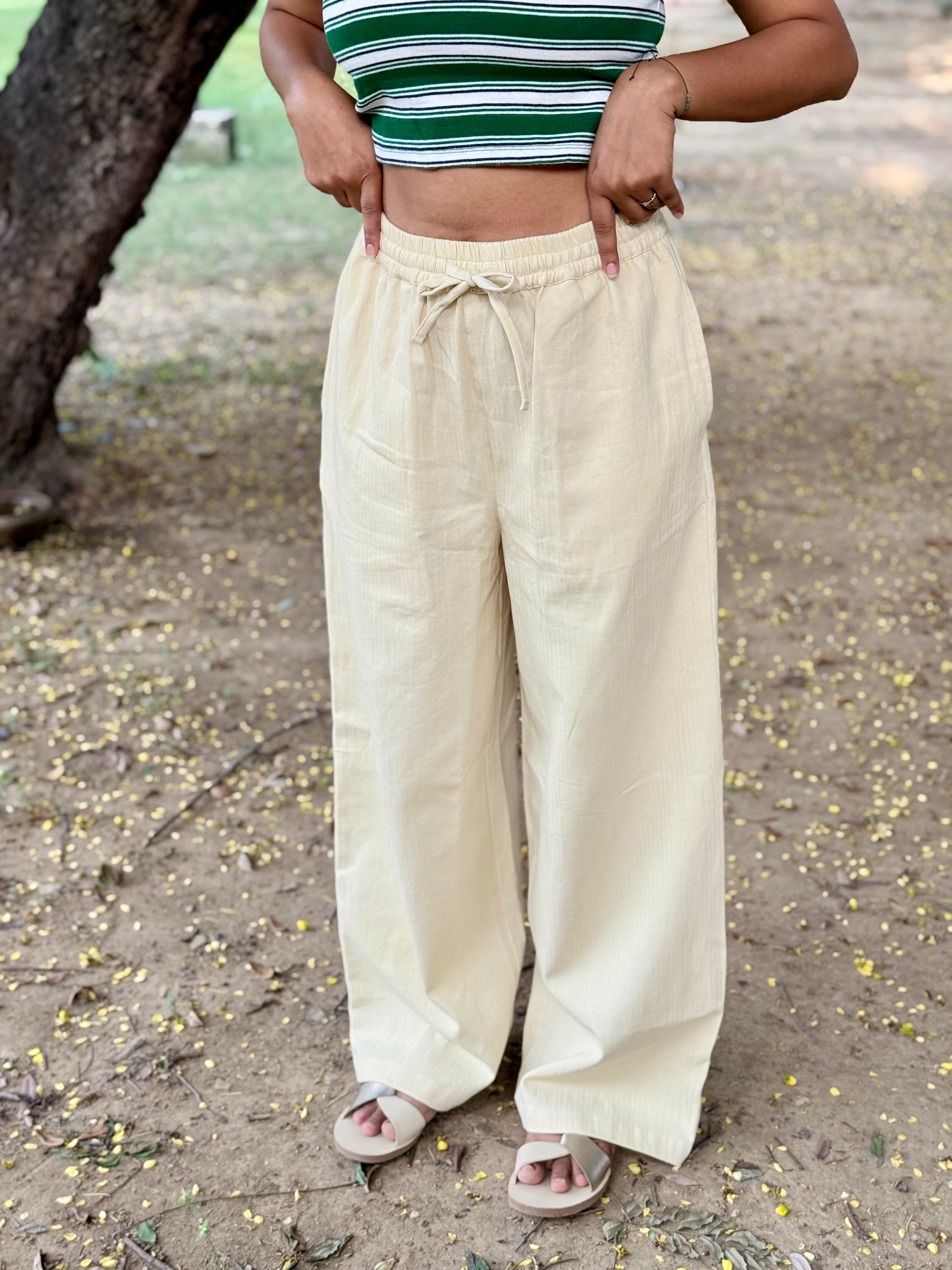 Straight fit pants