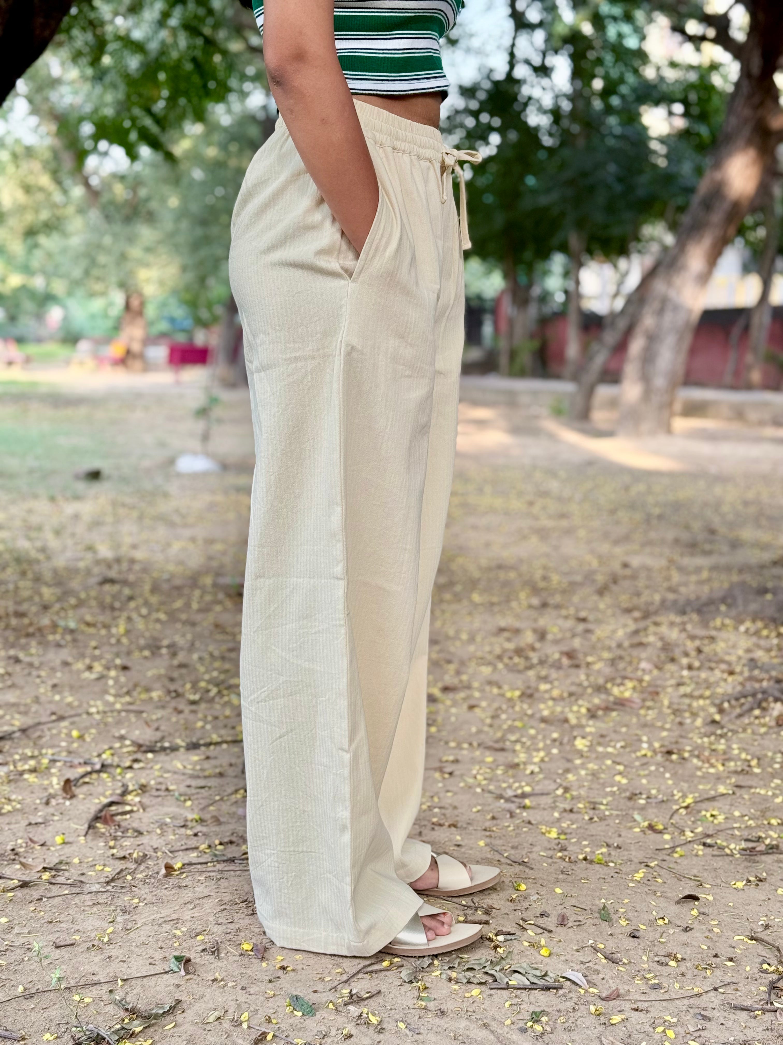 Straight fit pants