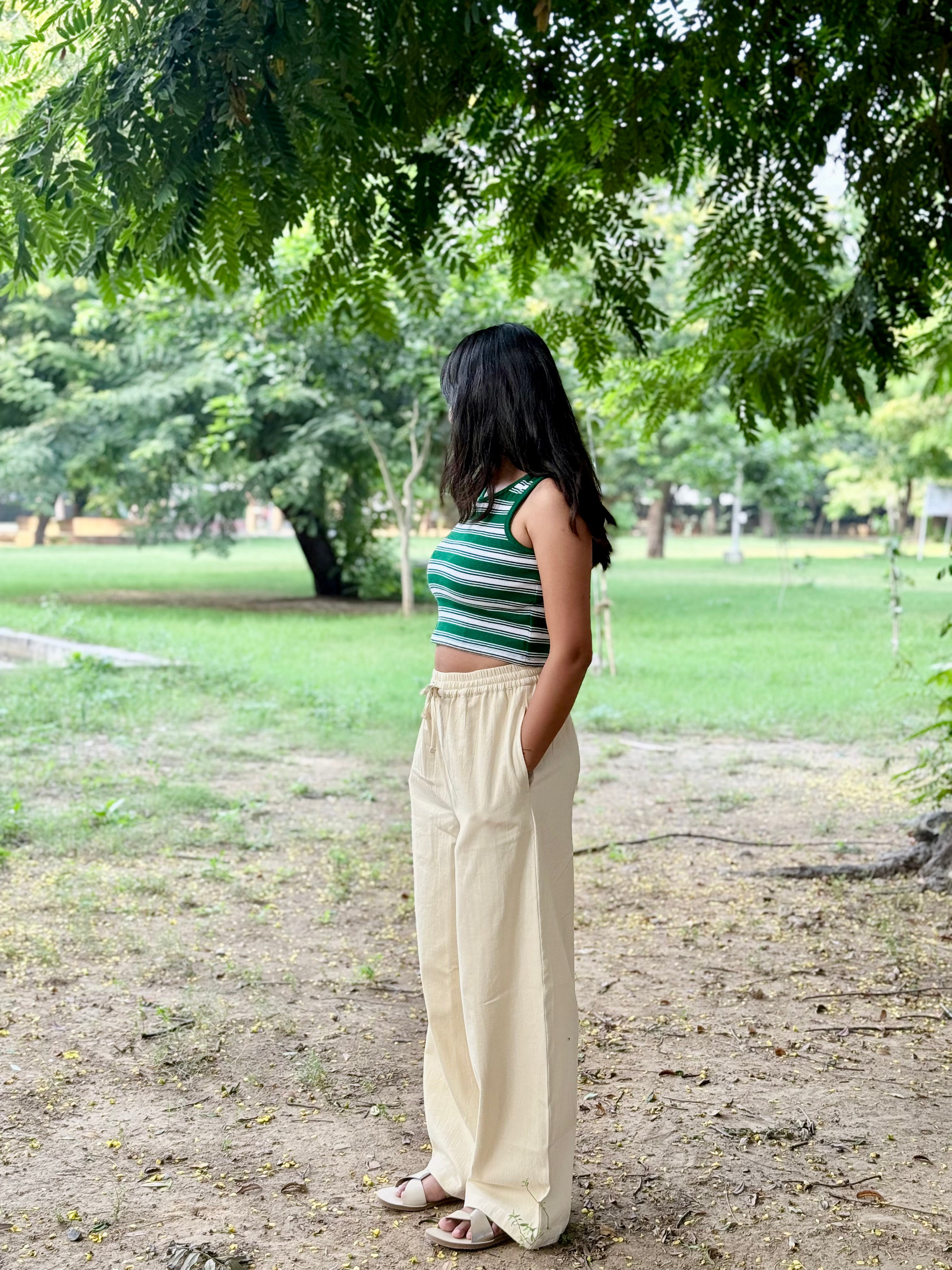 Straight fit pants