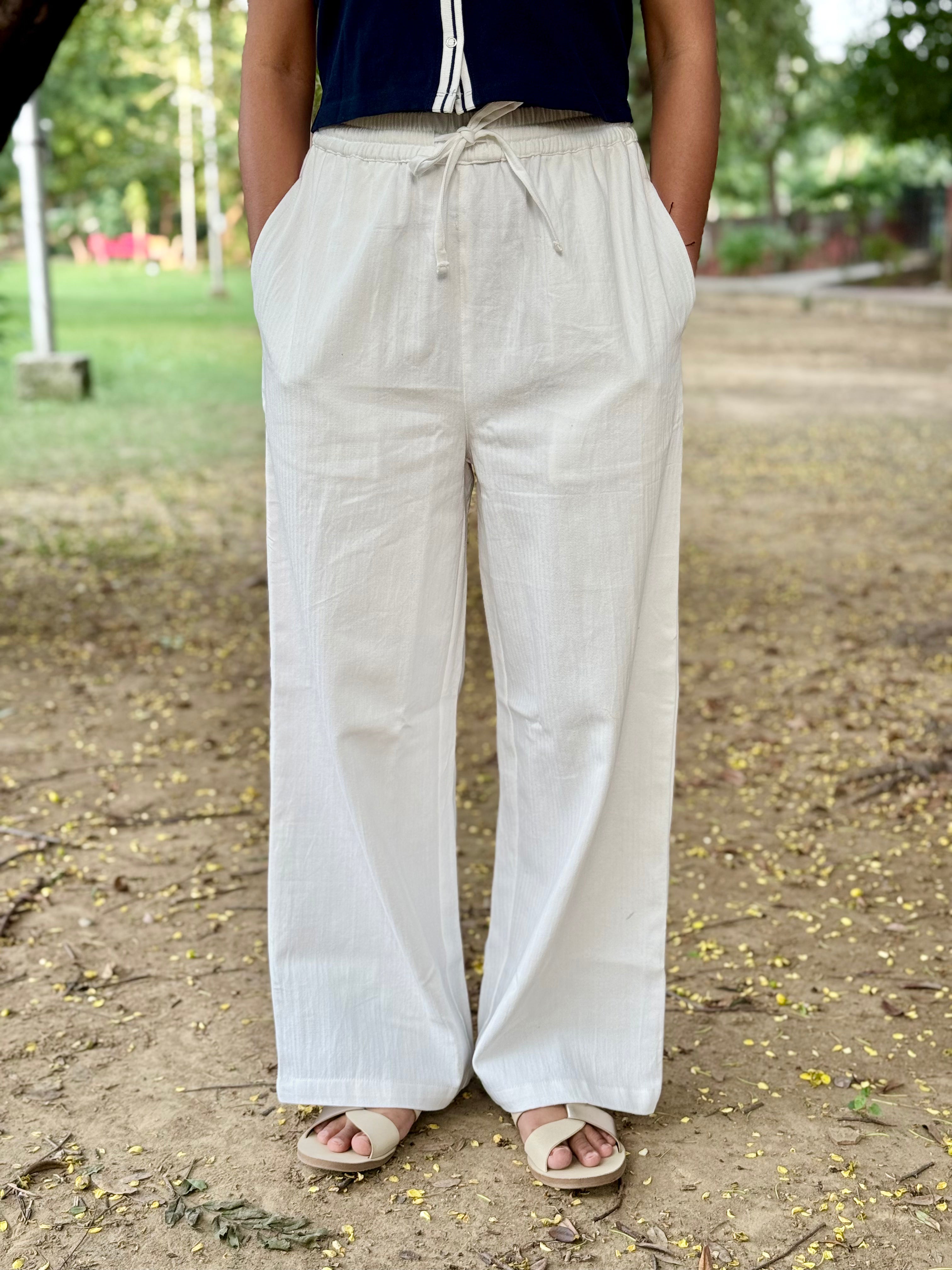 Straight fit pants